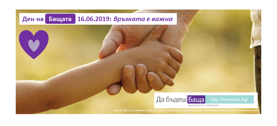 Да отпразнуваме заедно Деня на бащата 2019 – 16 юни