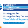 Покана за международен семинар – ”Strengthening Democracy: The Crisis of Representation”
