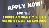 Кандидатствай за Европейска награда за качество в младежкото доброволчество 2022