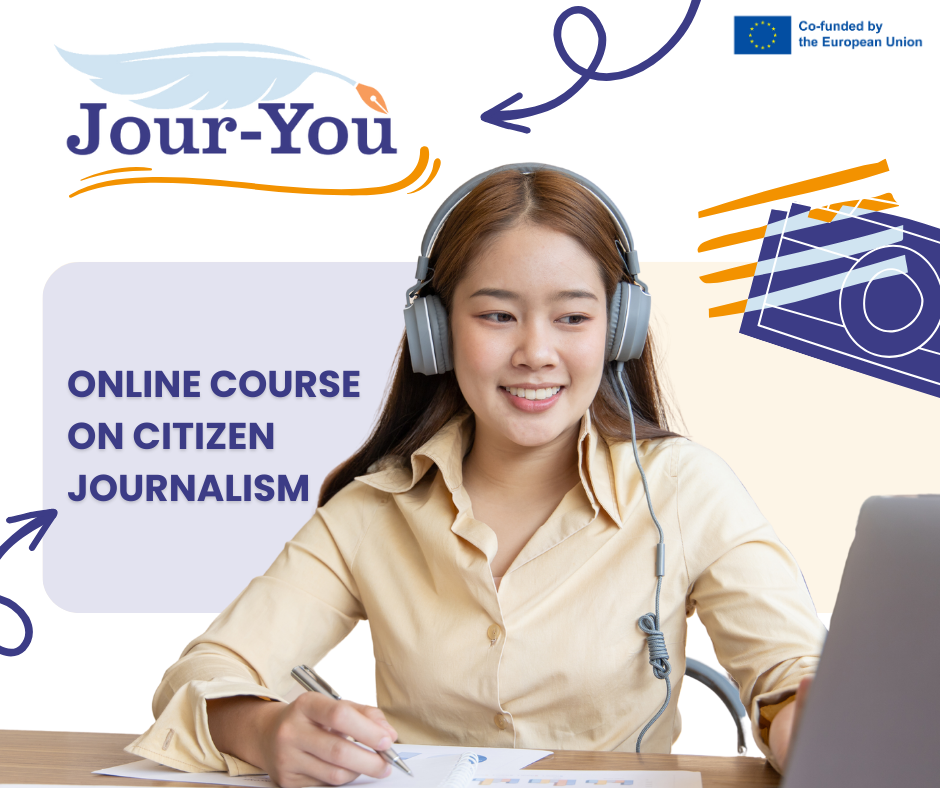 Безплатен онлайн курс по гражданска журналистика - част от проекта JOUR-YOU: Citizen Journalism Academy for Youth